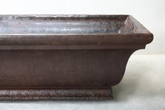 Antique Iron Drinking Trough from 1885 from Varigney Haute Saone, French trough