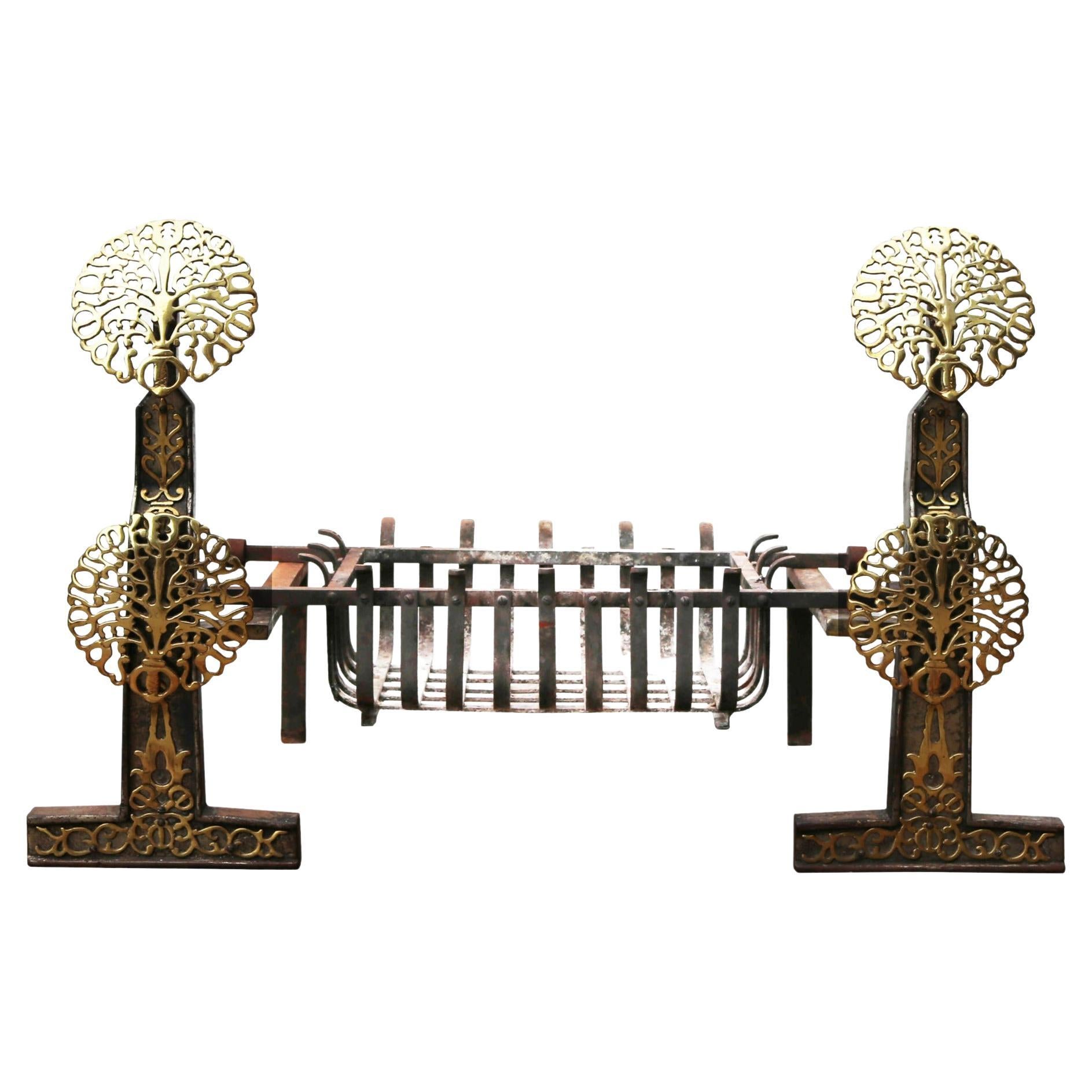 Victorian Antique Iron Fire Brazier For Sale at 1stDibs