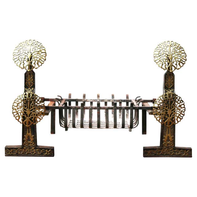 Victorian Antique Iron Fire Brazier For Sale at 1stDibs