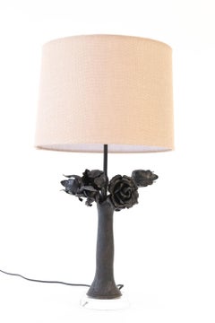 Antique Iron Flower Lamp