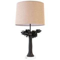 Antique Iron Flower Lamp