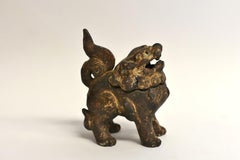 Antique Iron Foo Dog Censer