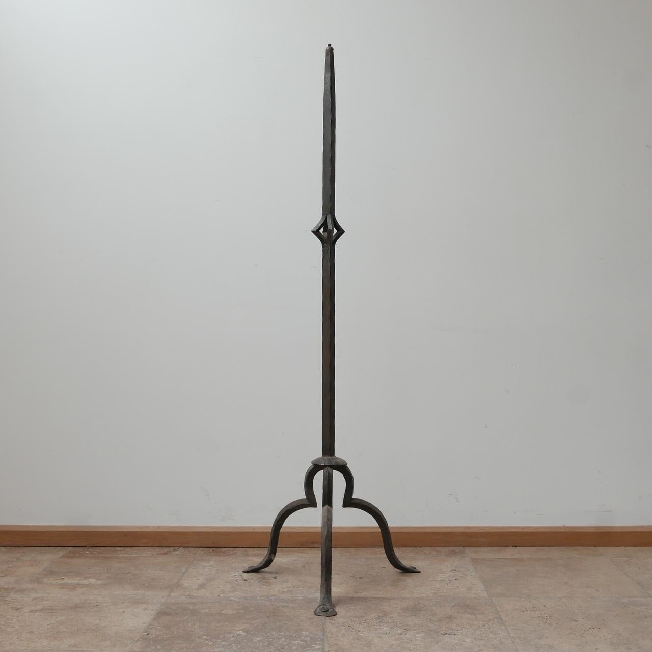 Antique Iron French Floor Lamp For Sale 5