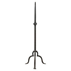 Lampadaire français en fer ancien