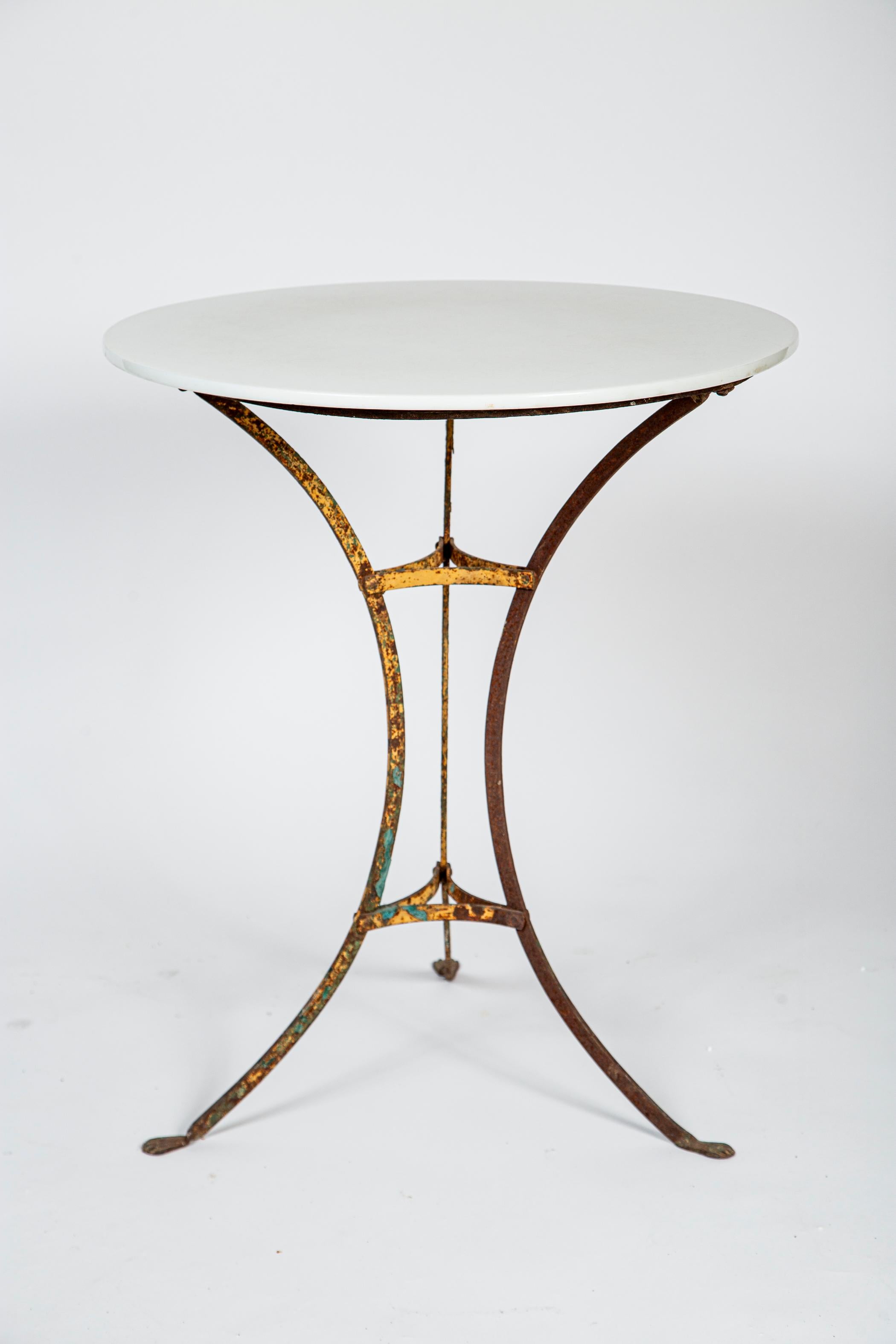 Français Table de jardin ancienne en fer, Arras, France, vers 1900 en vente