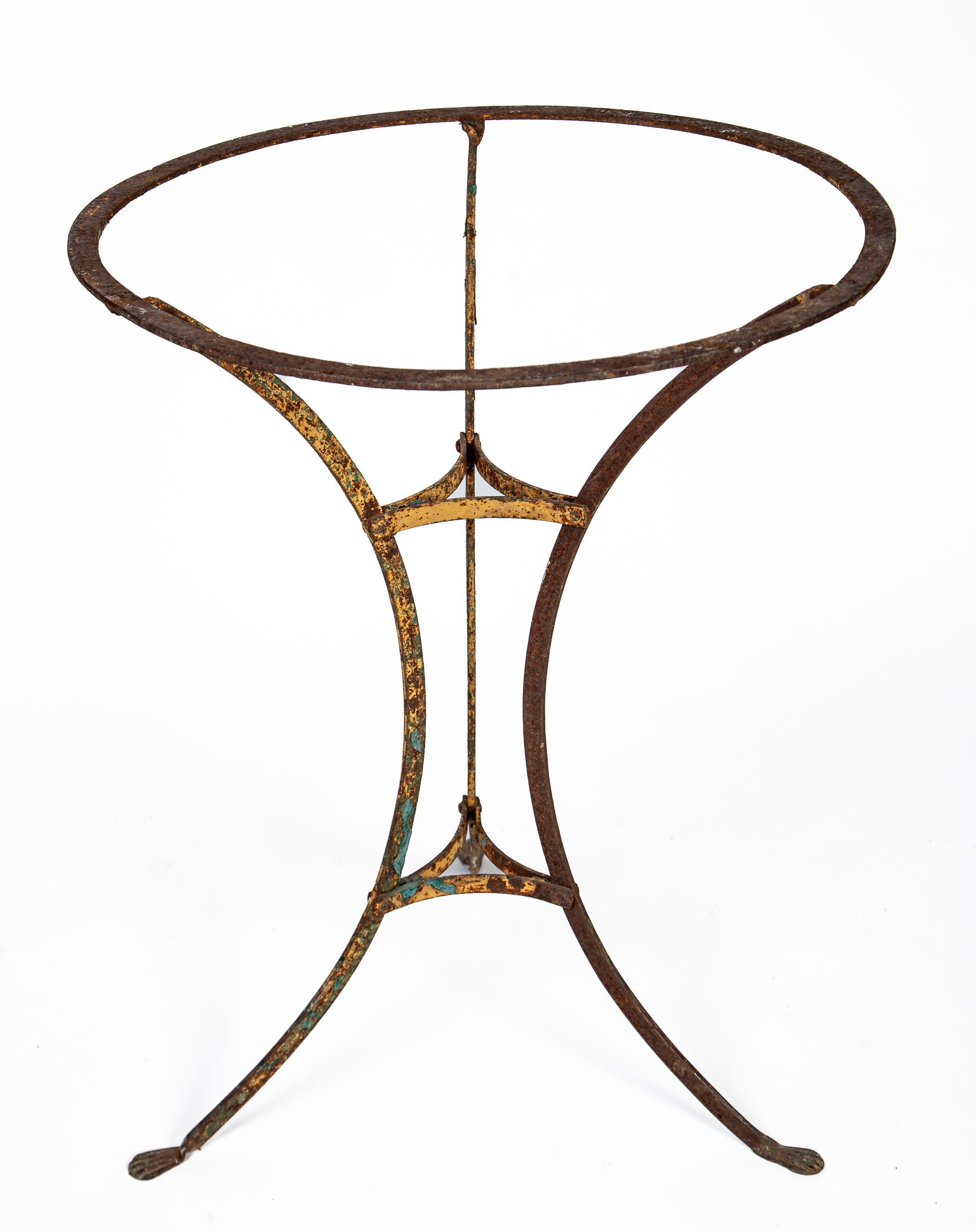 Verre Table de jardin ancienne en fer, Arras, France, vers 1900 en vente