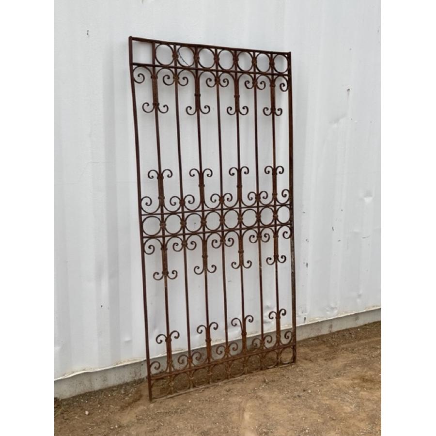 Forged Antique Iron Gate For Sale