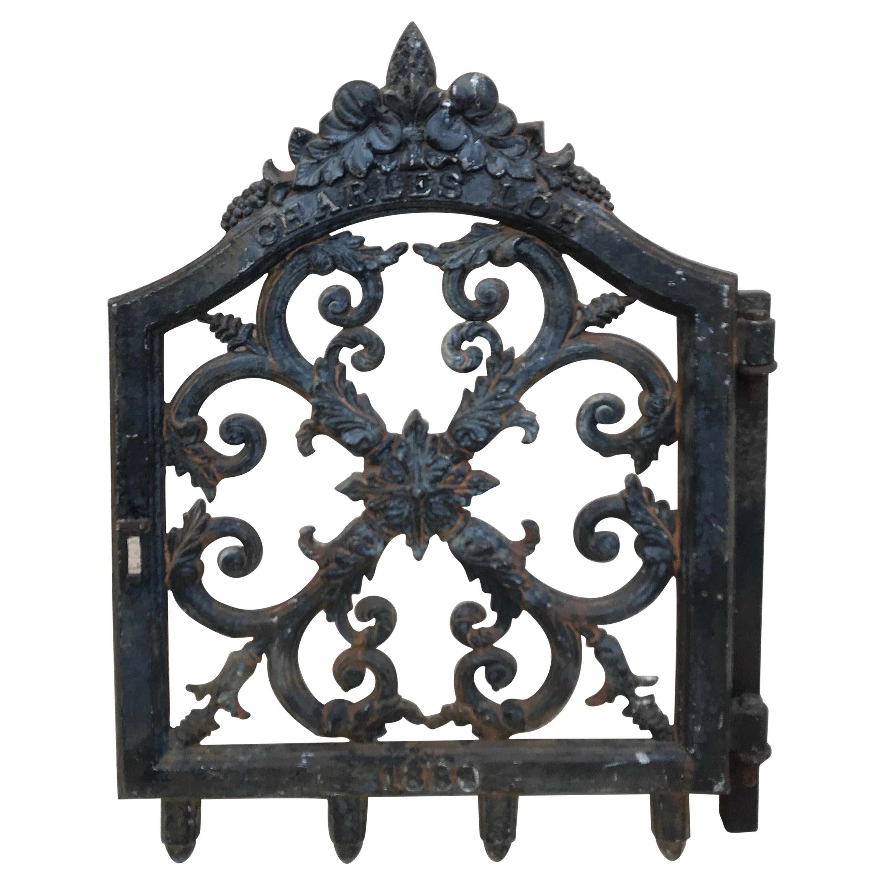 Antique Iron Gate at 1stDibs