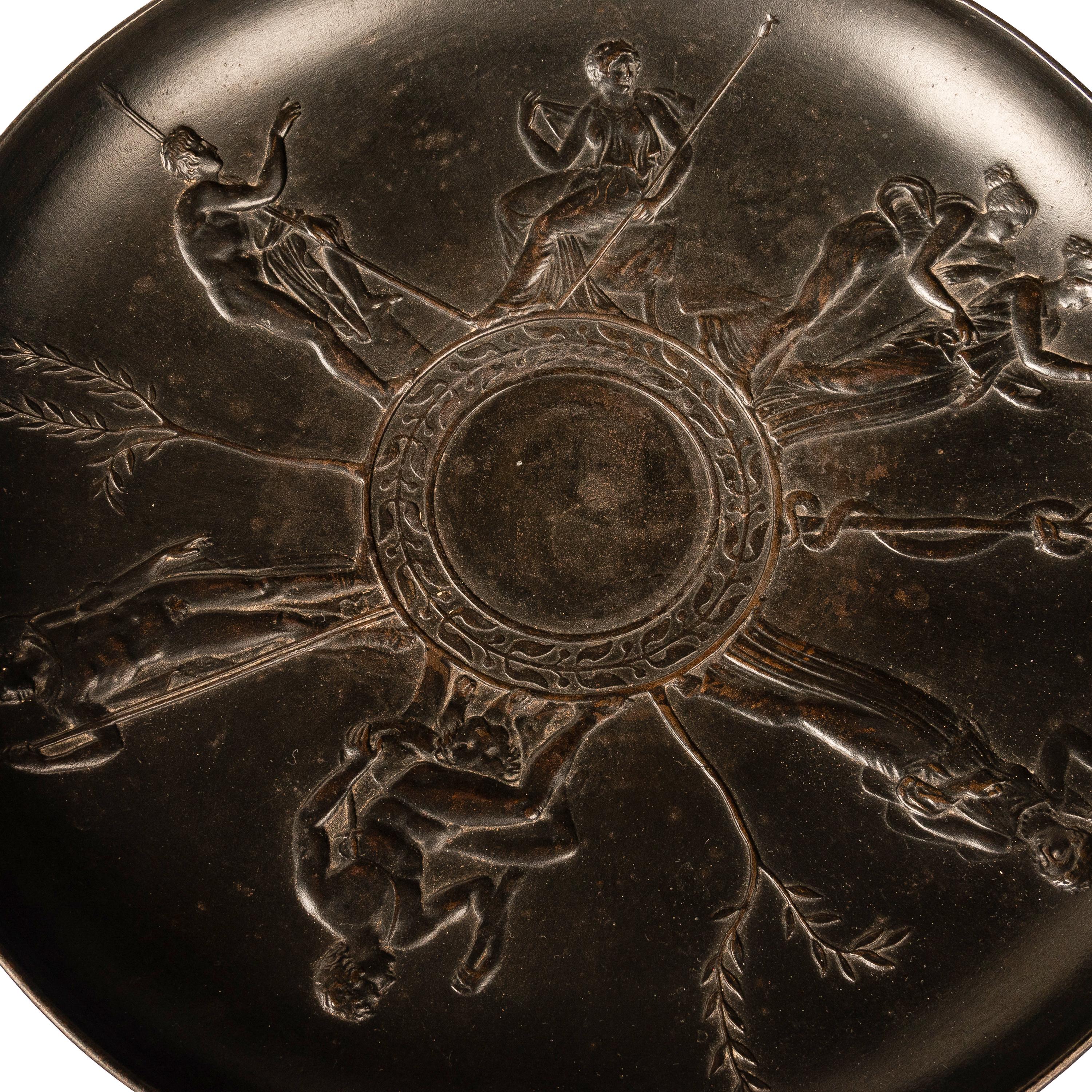 Antique Iron Greek Revival Kylix E.W. Wyon Crystal Palace Great Exhibition 1851 For Sale 5