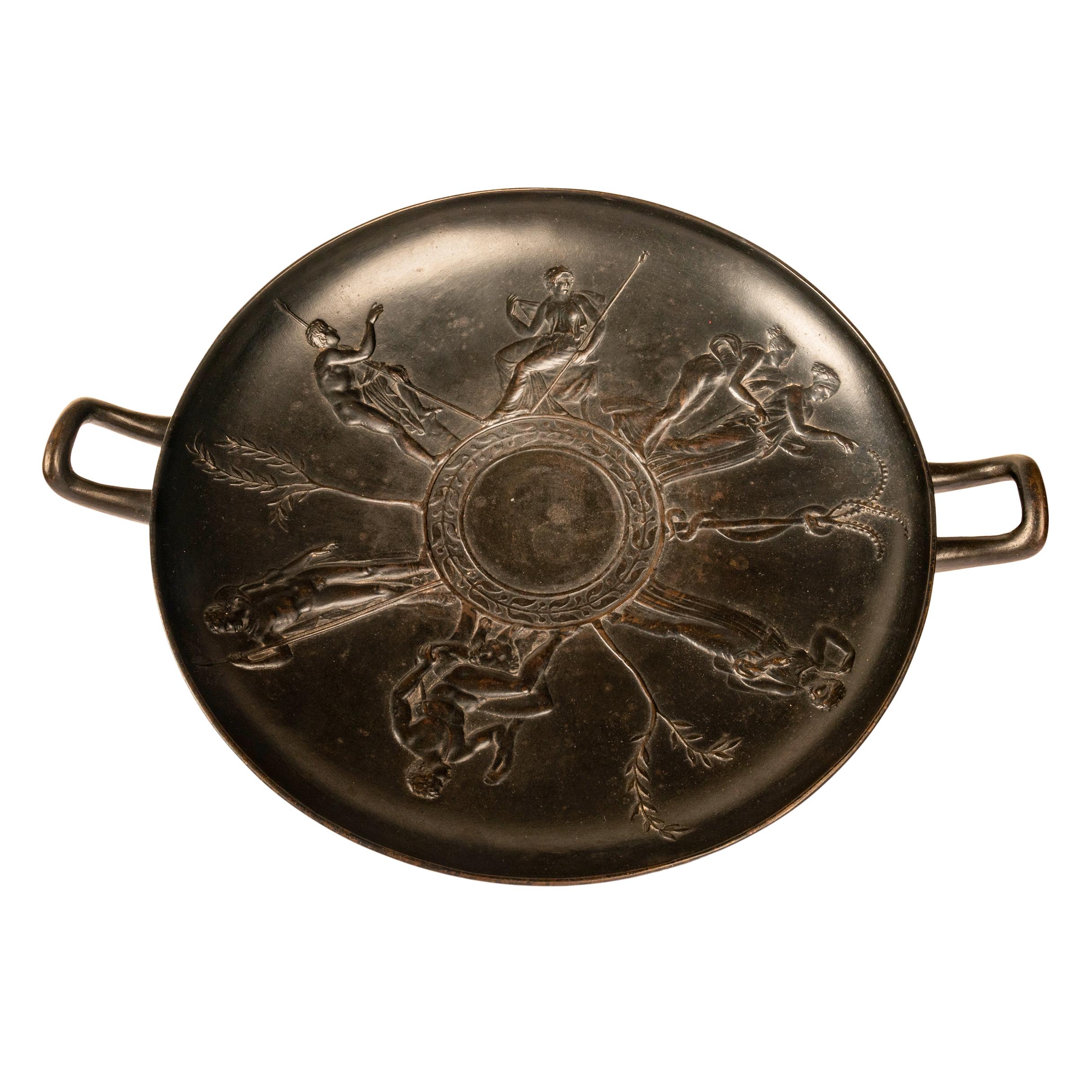 Antique Iron Greek Revival Kylix E.W. Wyon Crystal Palace Great Exhibition 1851 For Sale 4