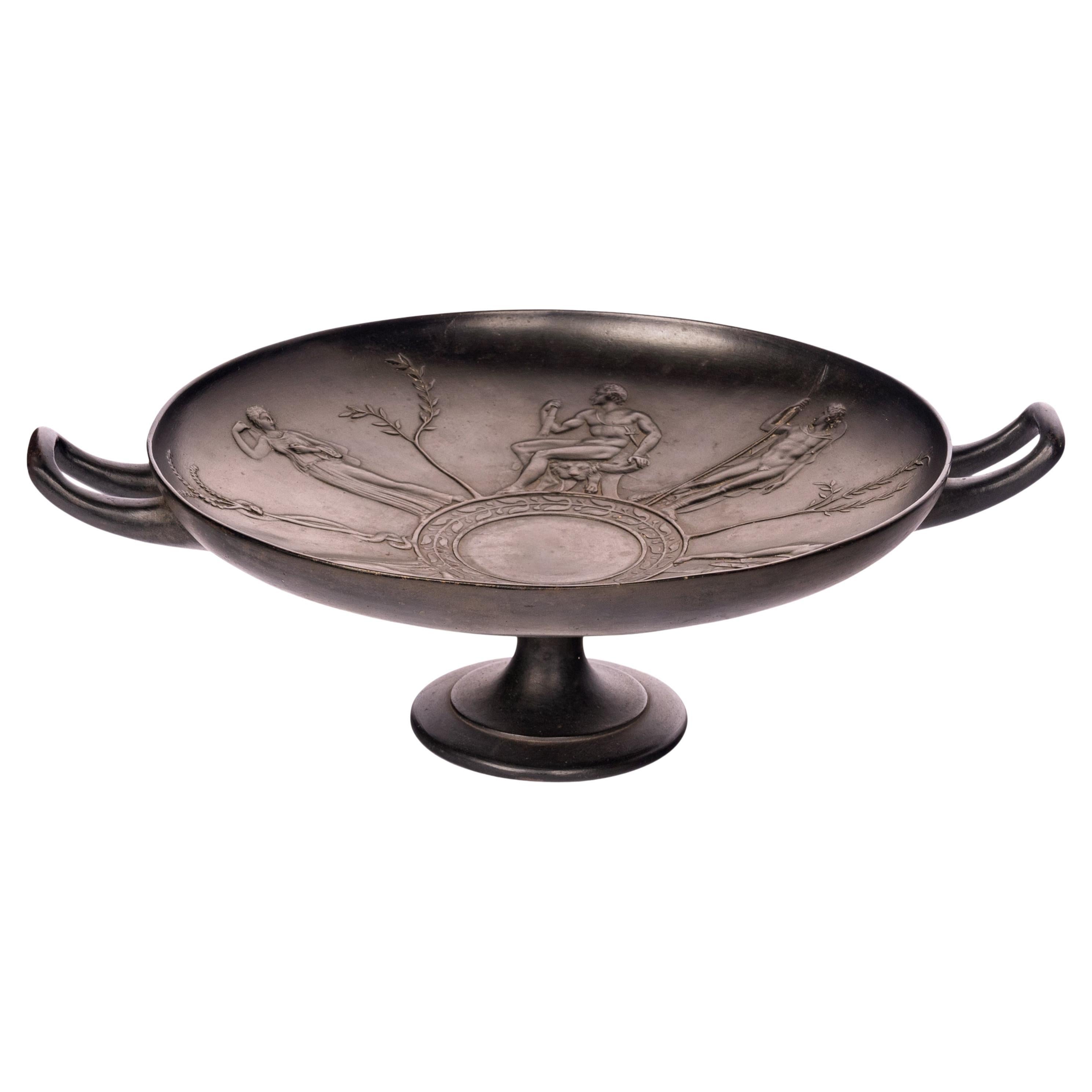 Antique Iron Greek Revival Kylix E.W. Wyon Crystal Palace Great Exhibition 1851 For Sale