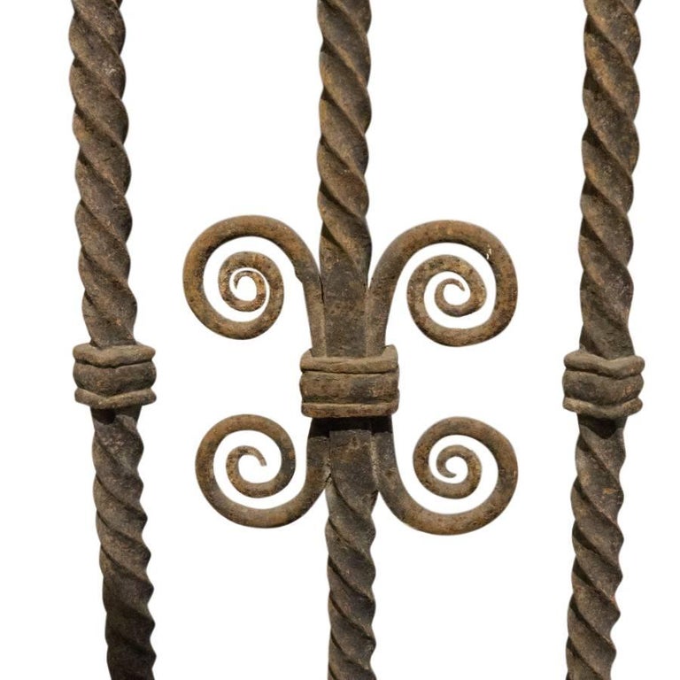 Antique Iron Grill Console With Marble Top For Sale At 1stdibs