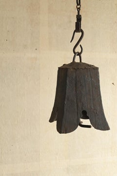 Antique iron hanging bell from Japan or East Asia/Early 20th century