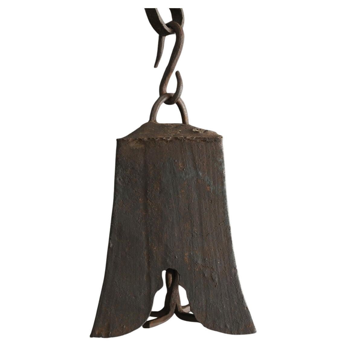 Antique iron hanging bell from Japan or East Asia/Early 20th century