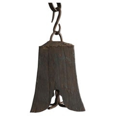 Antique iron hanging bell from Japan or East Asia/Early 20th century