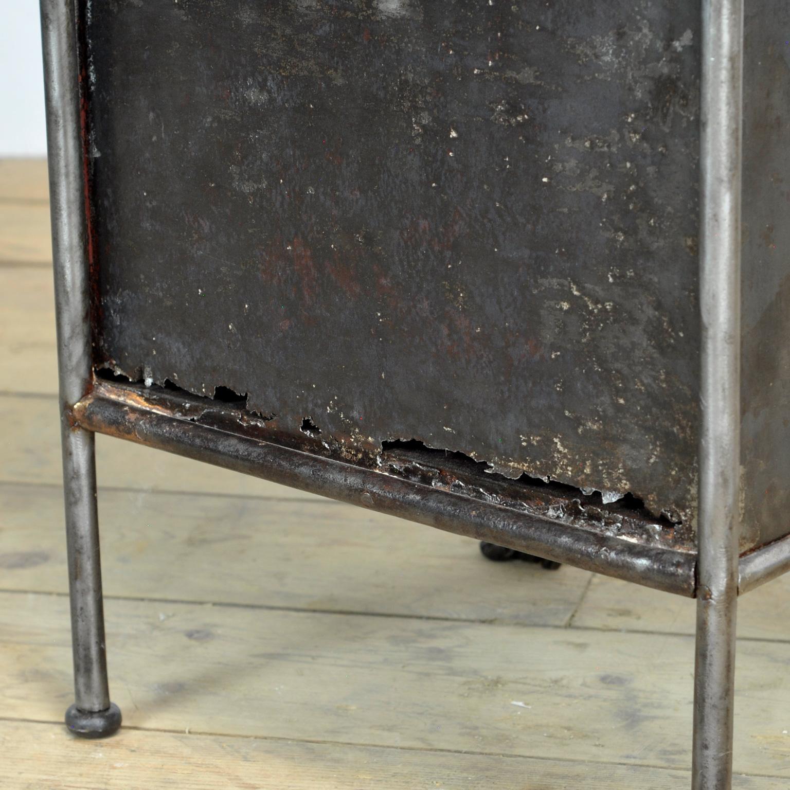Antique Iron hospital Nightstand, 1920s 6