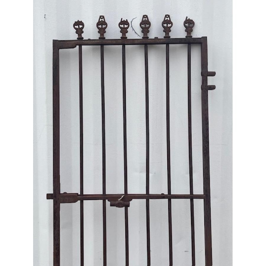 Antique Iron l'Orangerie Gate In Fair Condition For Sale In Scottsdale, AZ