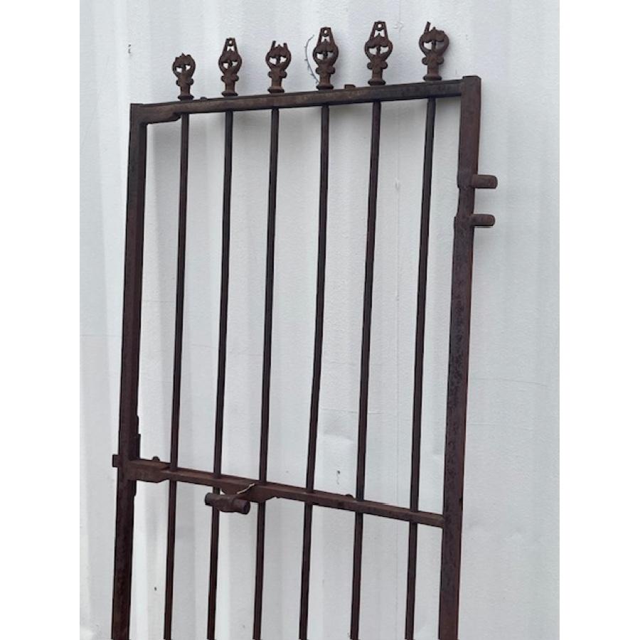 19th Century Antique Iron l'Orangerie Gate For Sale