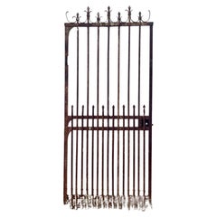 Antique Iron Man Gate with Fleur de Lis Finals