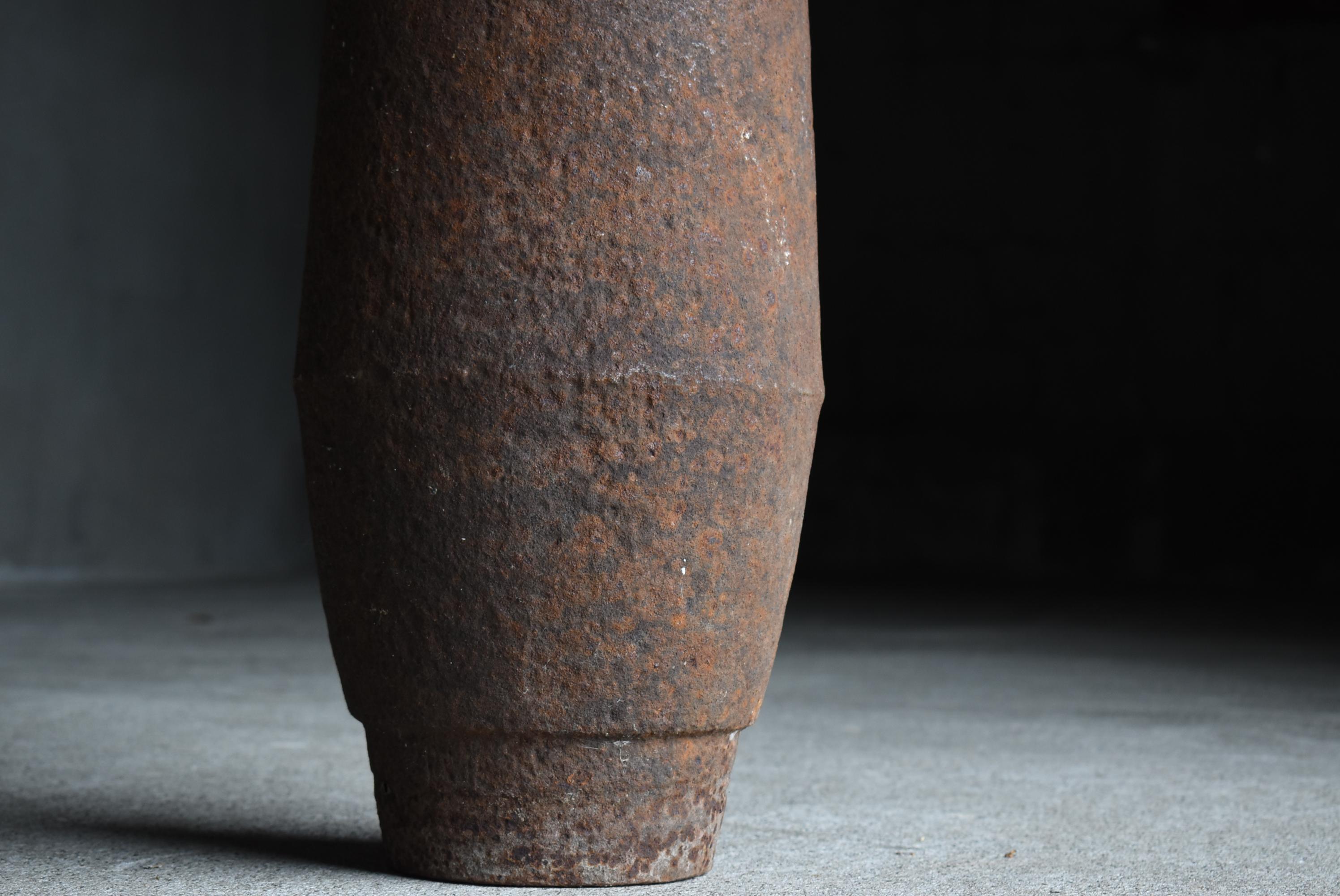 Antique Iron Shell 1920s-1940s / Flower Vase Object Wabisabi 2