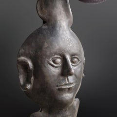 Antique iron wall lamp with bells, 1920s