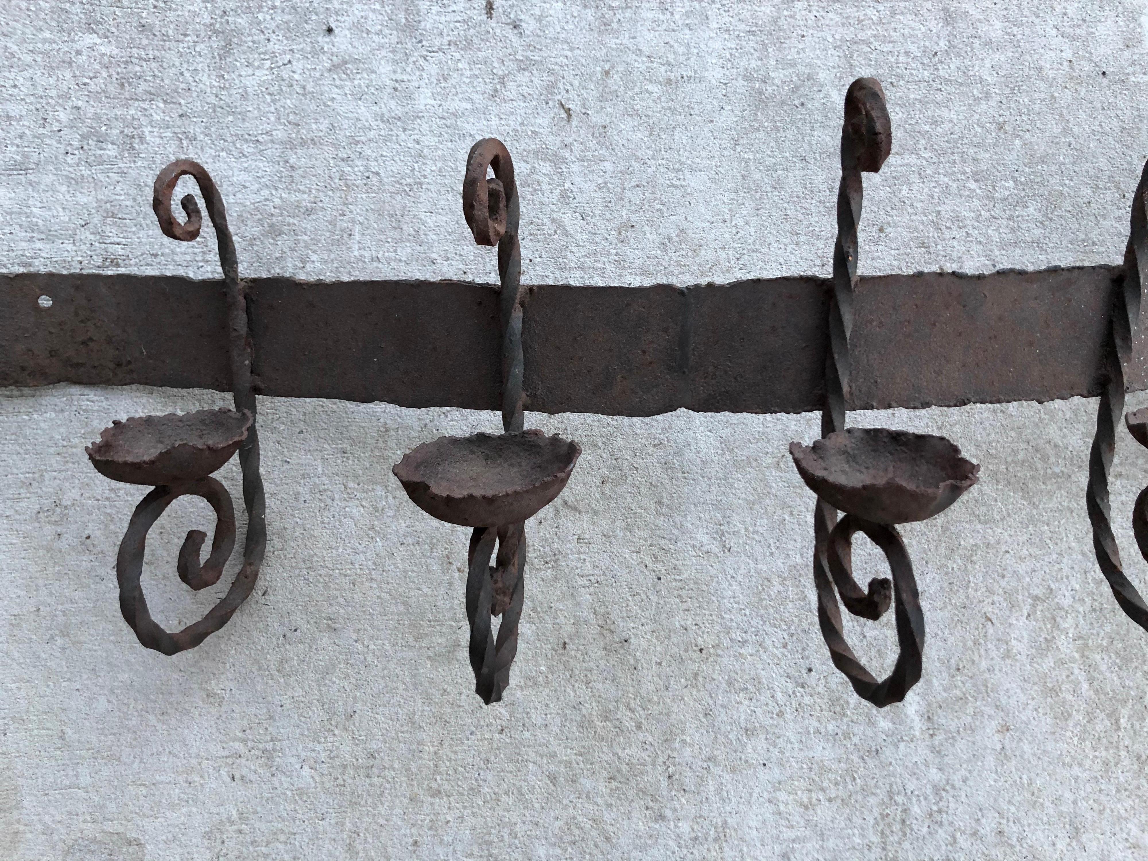 Mid-20th Century Antique Iron Wall Sconce