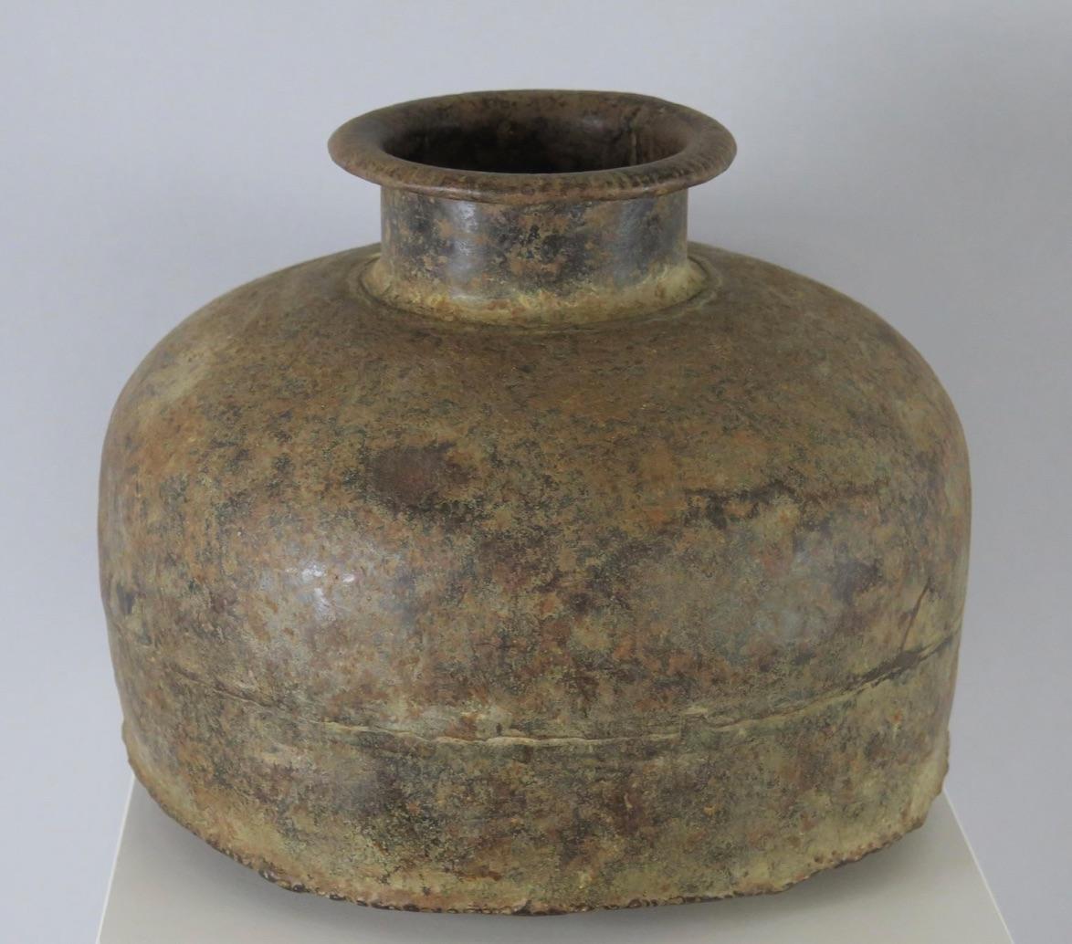 Antique Iron Water Vessel, India For Sale 1