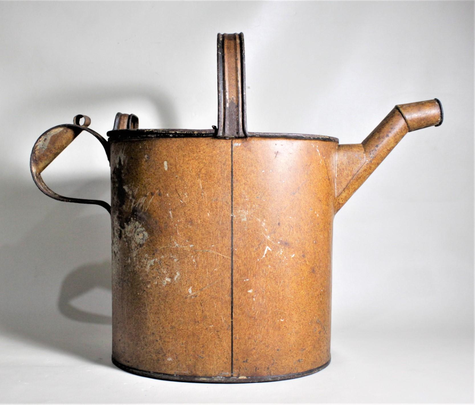 Antique Ironmonger or Handmade Metal Servant's Hot Water Carrying Can In Good Condition In Hamilton, Ontario