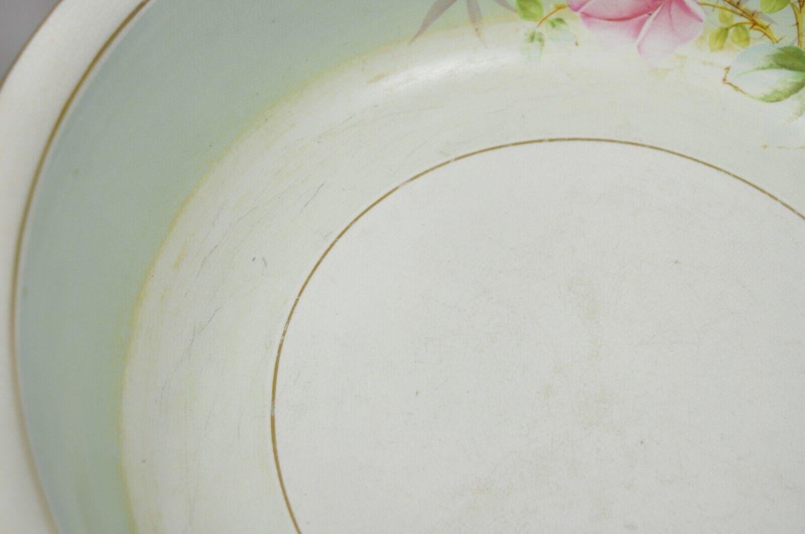  Antique Ironstone China Coxon & Co Green Pottery Wash Bowl Basin and Pitcher (Bassin et pichet) en vente 1