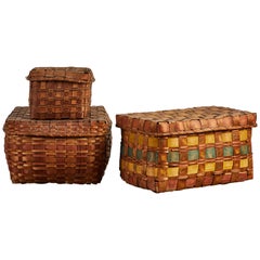 Antique Iroquois Basket