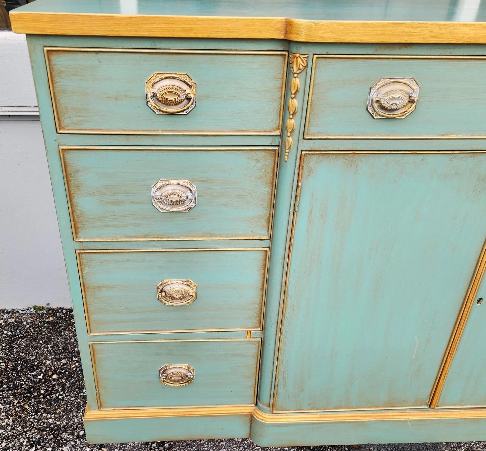 Antique IRWIN French Country Buffet Sideboard Bar Rolling en vente 1