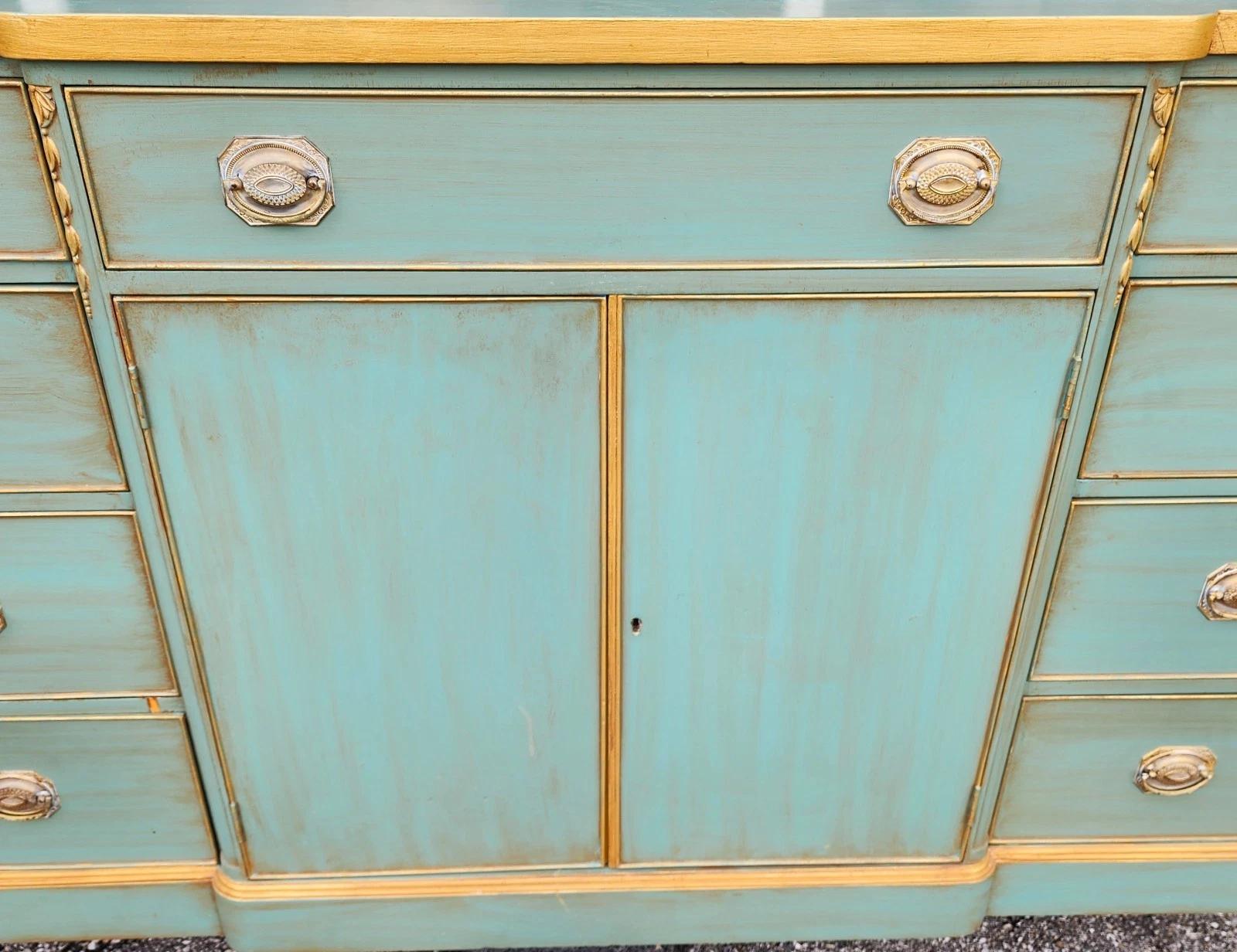 Antique IRWIN French Country Buffet Sideboard Bar Rolling en vente 2