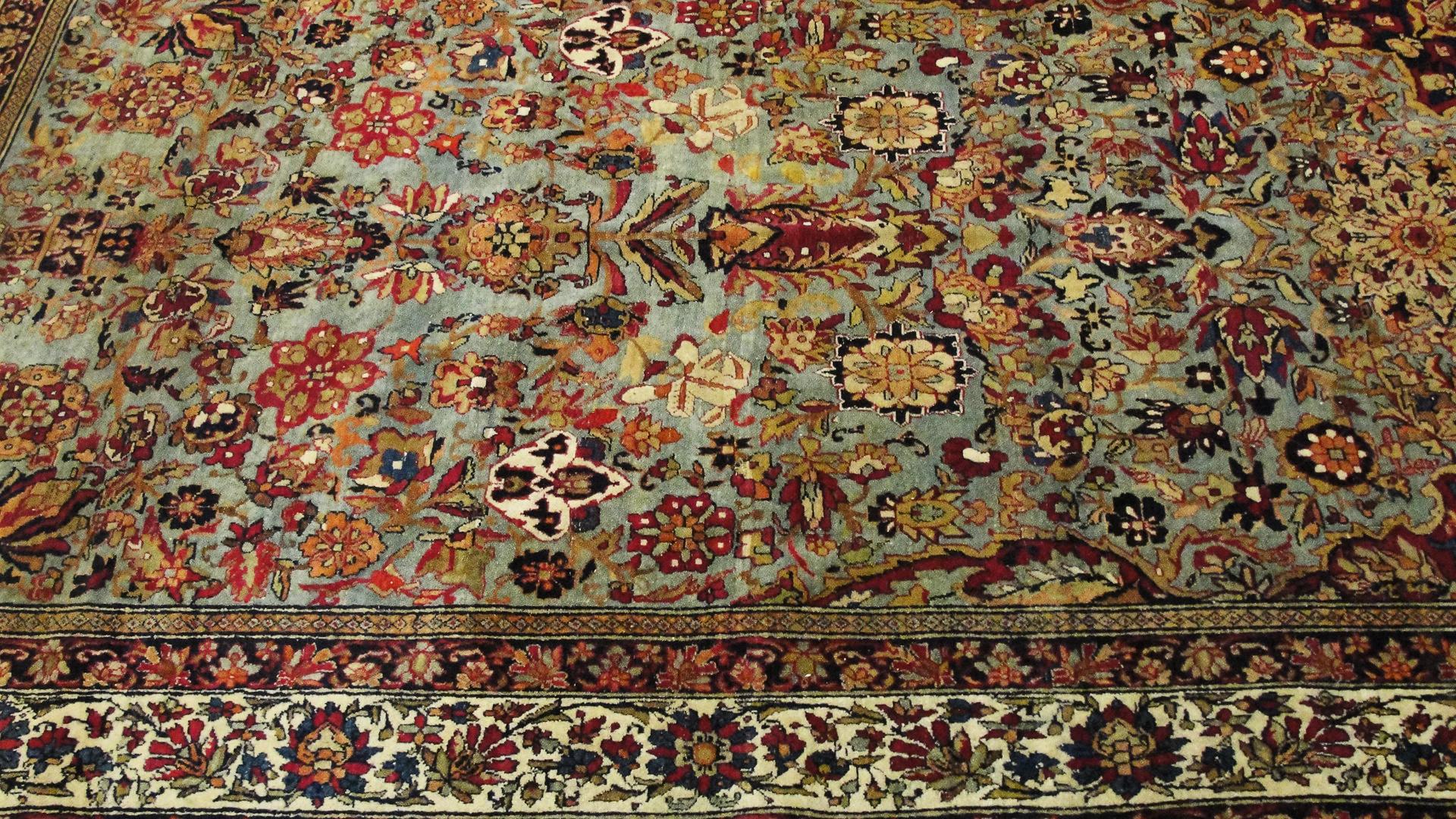 Serapi Antique Isfahan Ahmad Rug, Unique For Sale