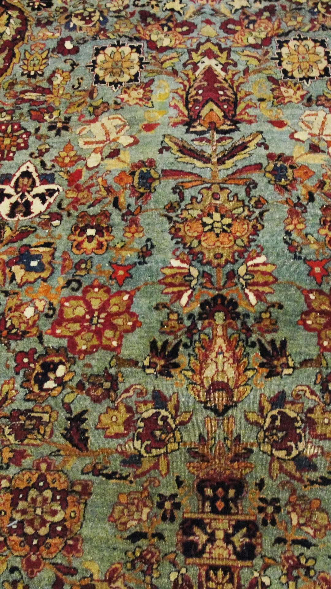 Persian Antique Isfahan Ahmad Rug, Unique For Sale