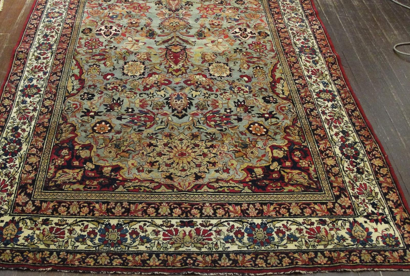 Wool Antique Isfahan Ahmad Rug, Unique For Sale