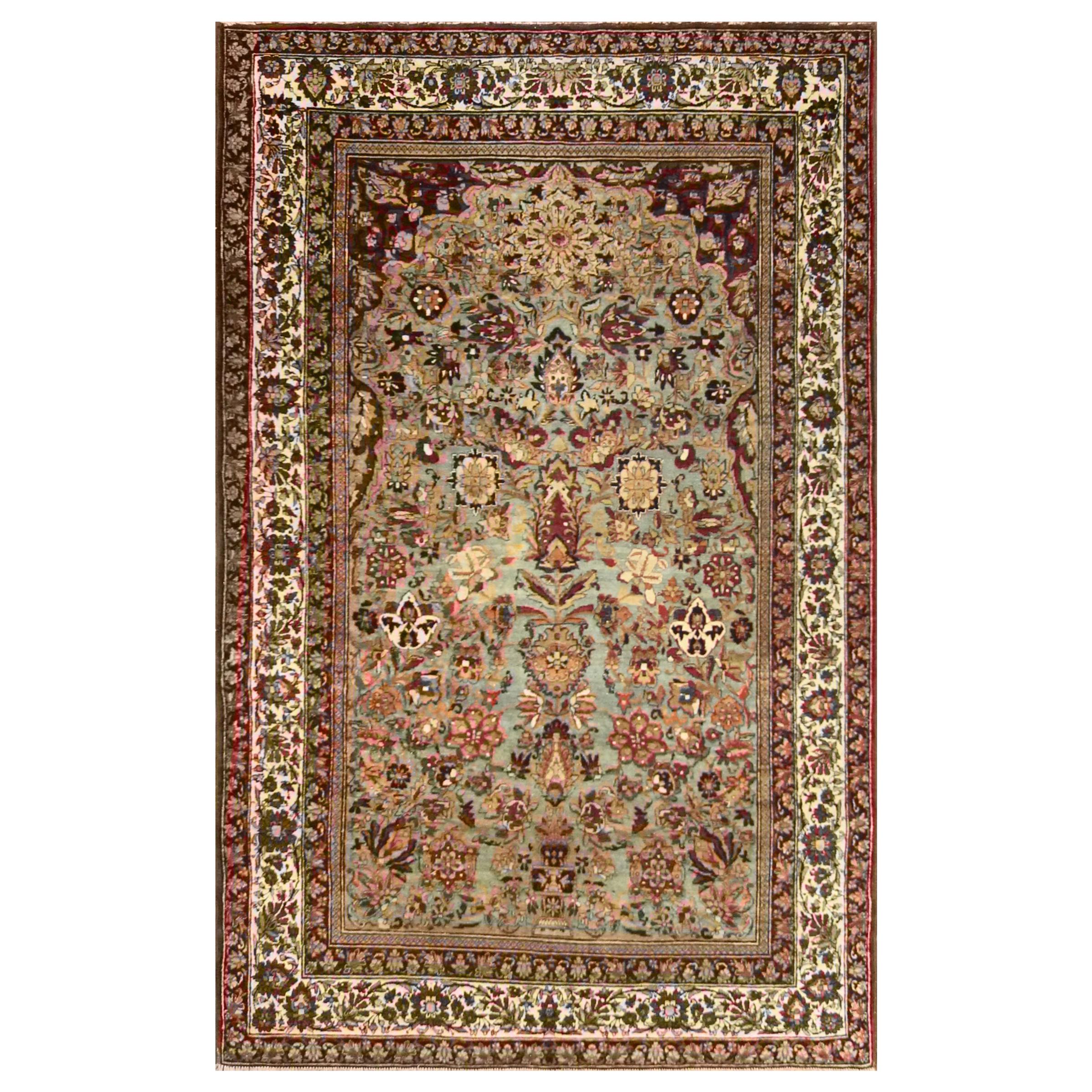 Antique Isfahan Ahmad Rug, Unique For Sale