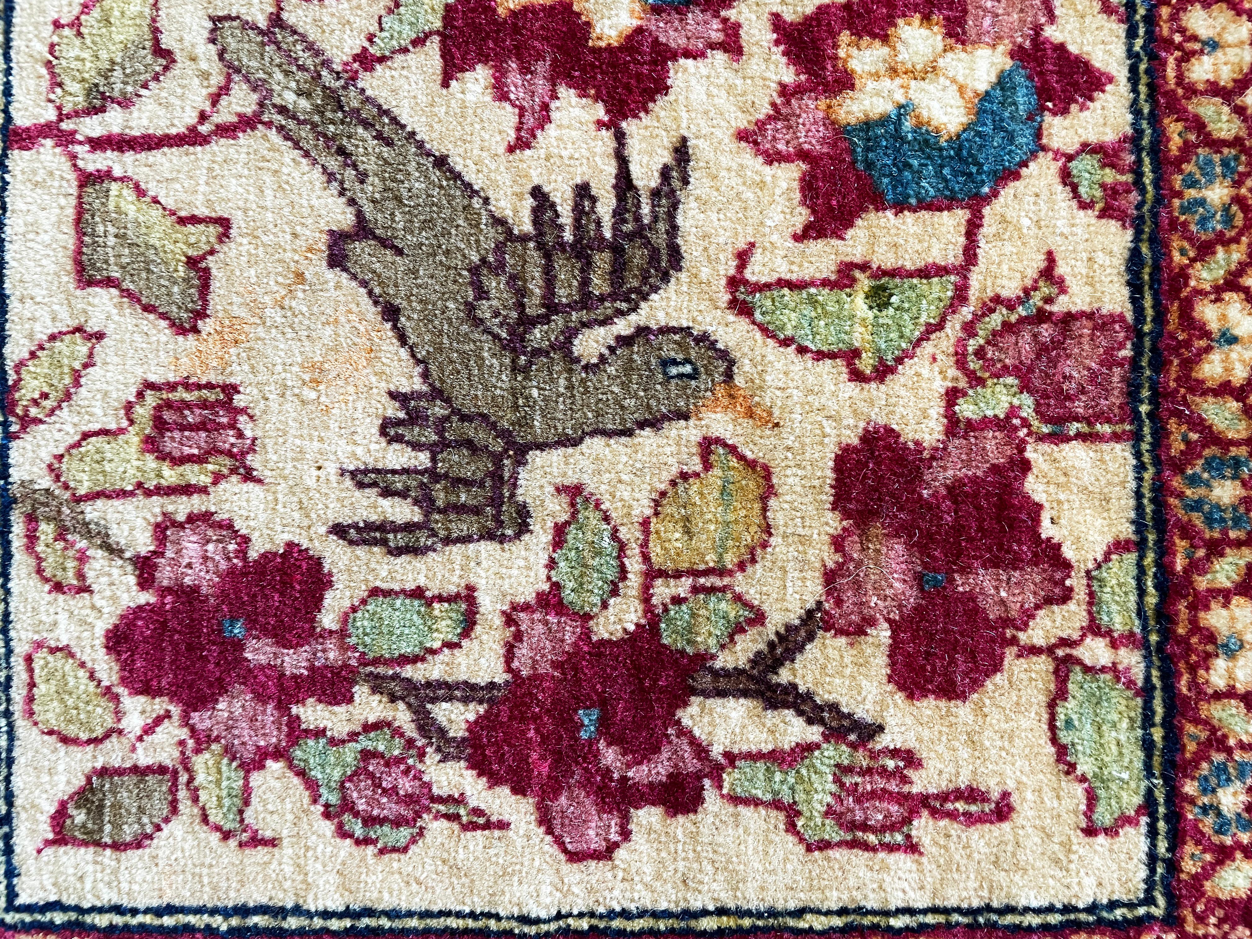Persian Antique Isfahan Ahmad Rug, Very unusual For Sale
