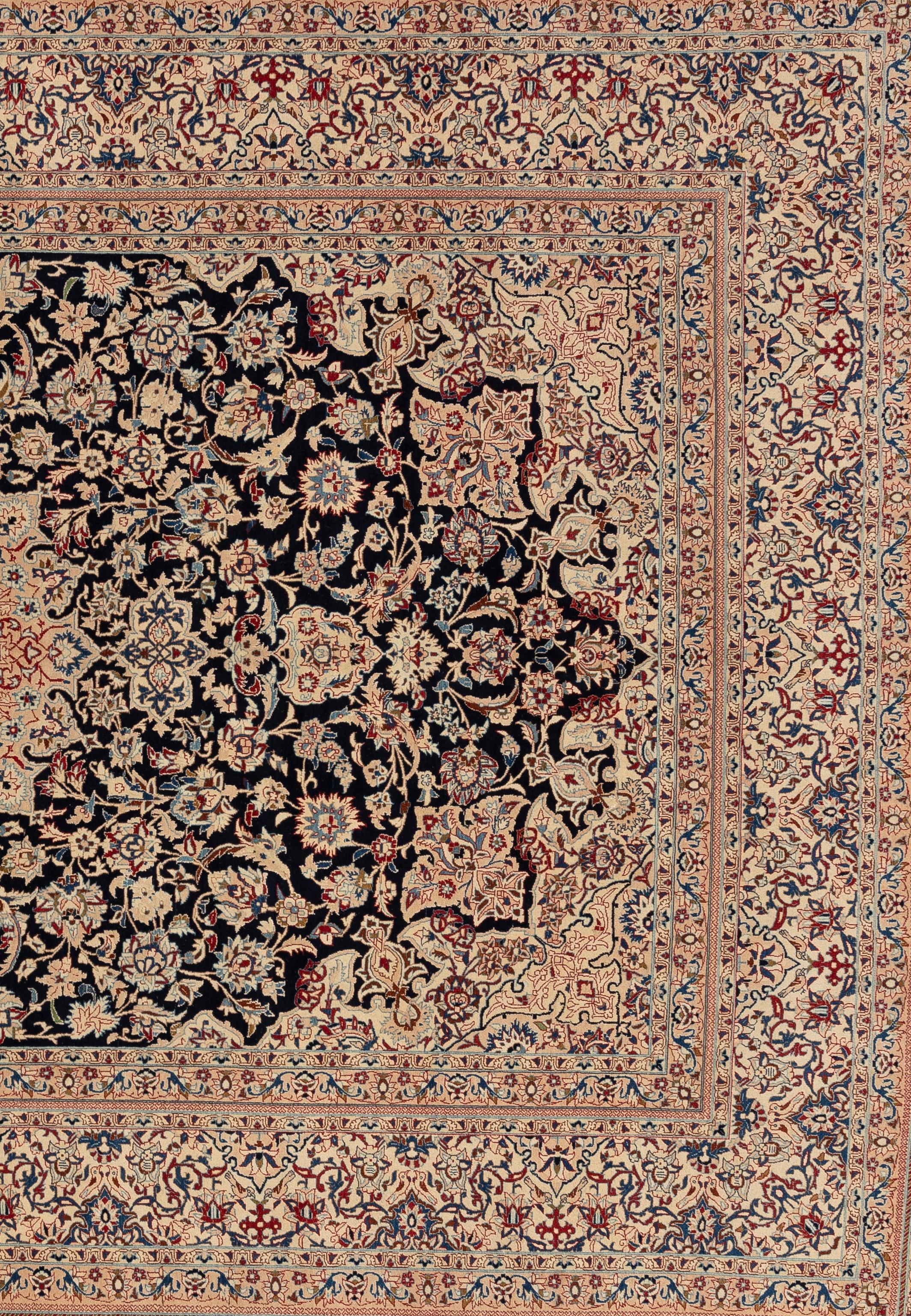 Tessuto a mano Isfahan antica in vendita