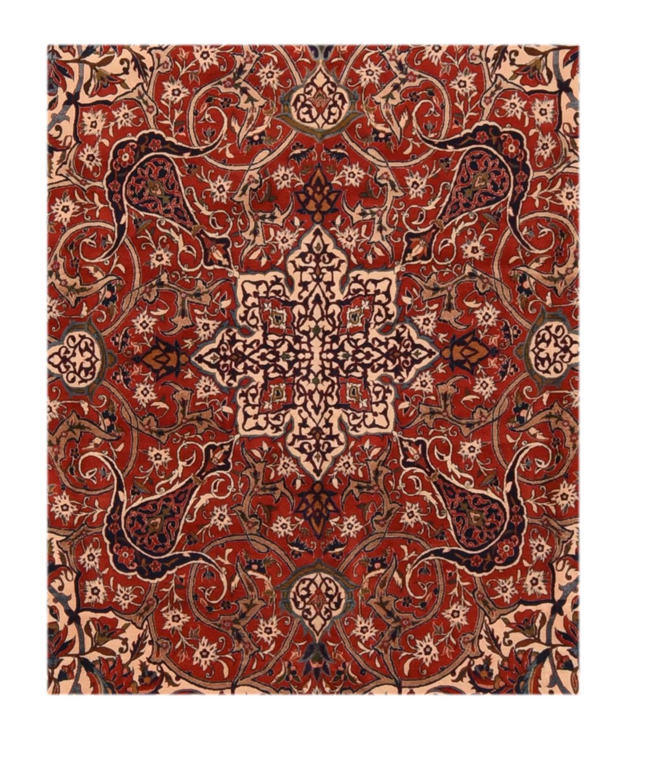 Antique Isfahan Rug 11'10'' x 17'1'' In Excellent Condition For Sale In New York, NY