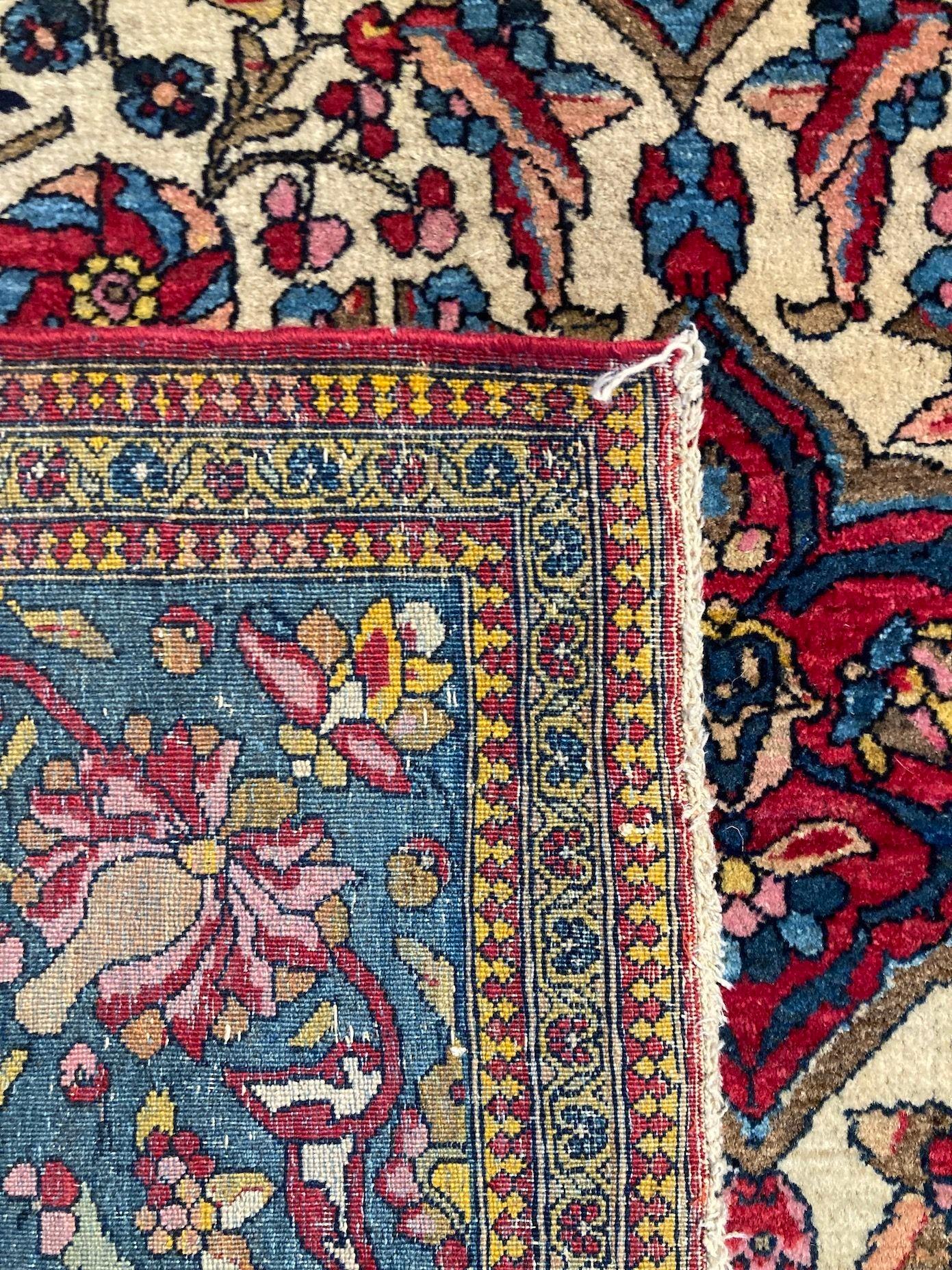 Antique Isfahan Rug For Sale 11