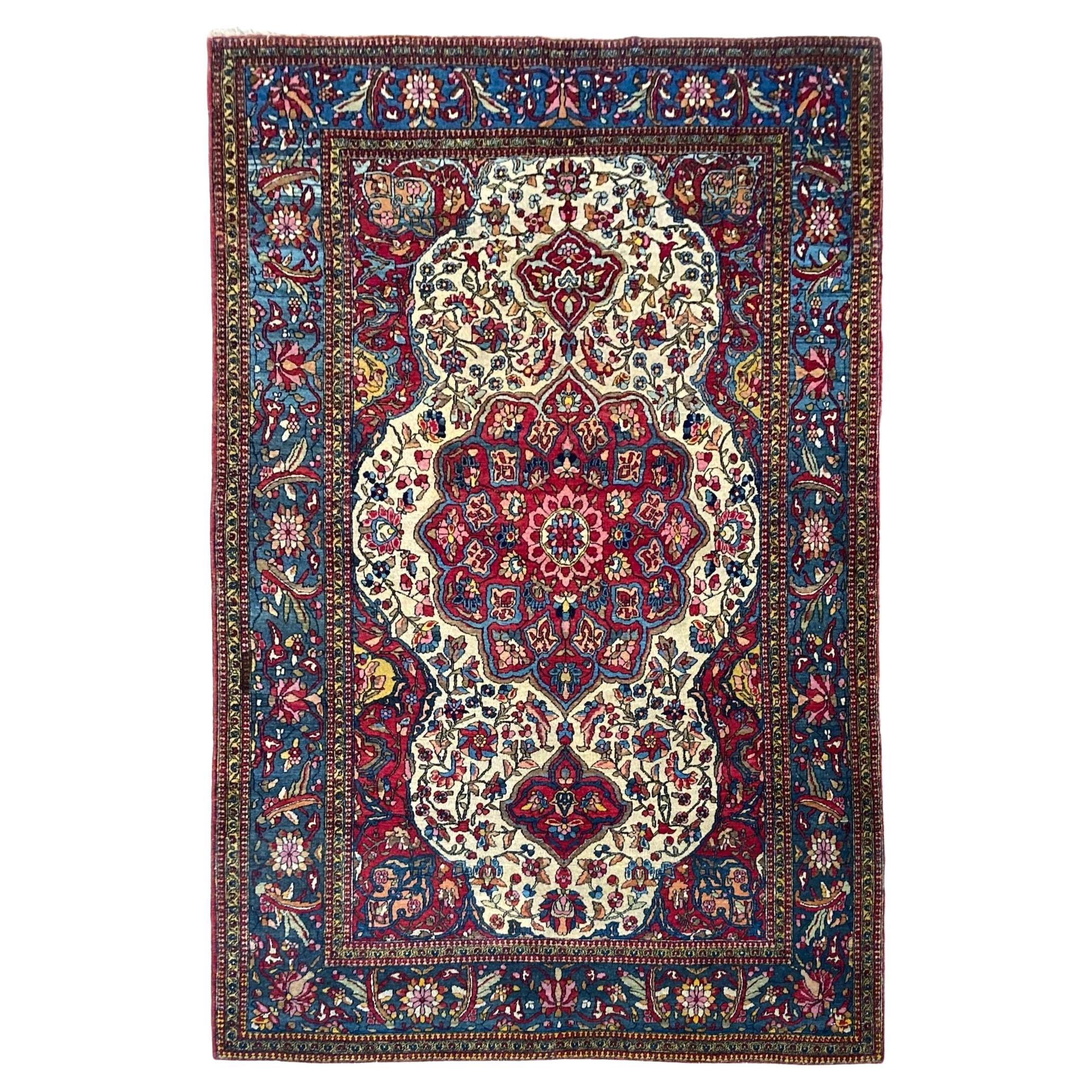 Antique Isfahan Rug For Sale