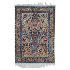 Antiker Isfahan-Teppich - Isfahan-Teppich aus dem 19. Jahrhundert, antiker handgewebter Teppich