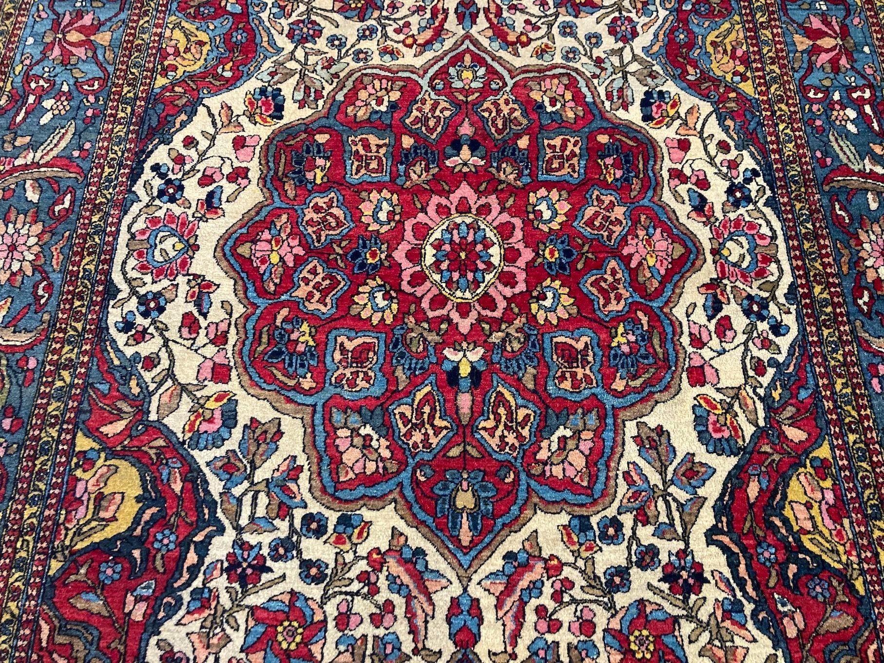 Antiker Isfahan-Teppich 2,02 mx 1,36 m im Angebot 1