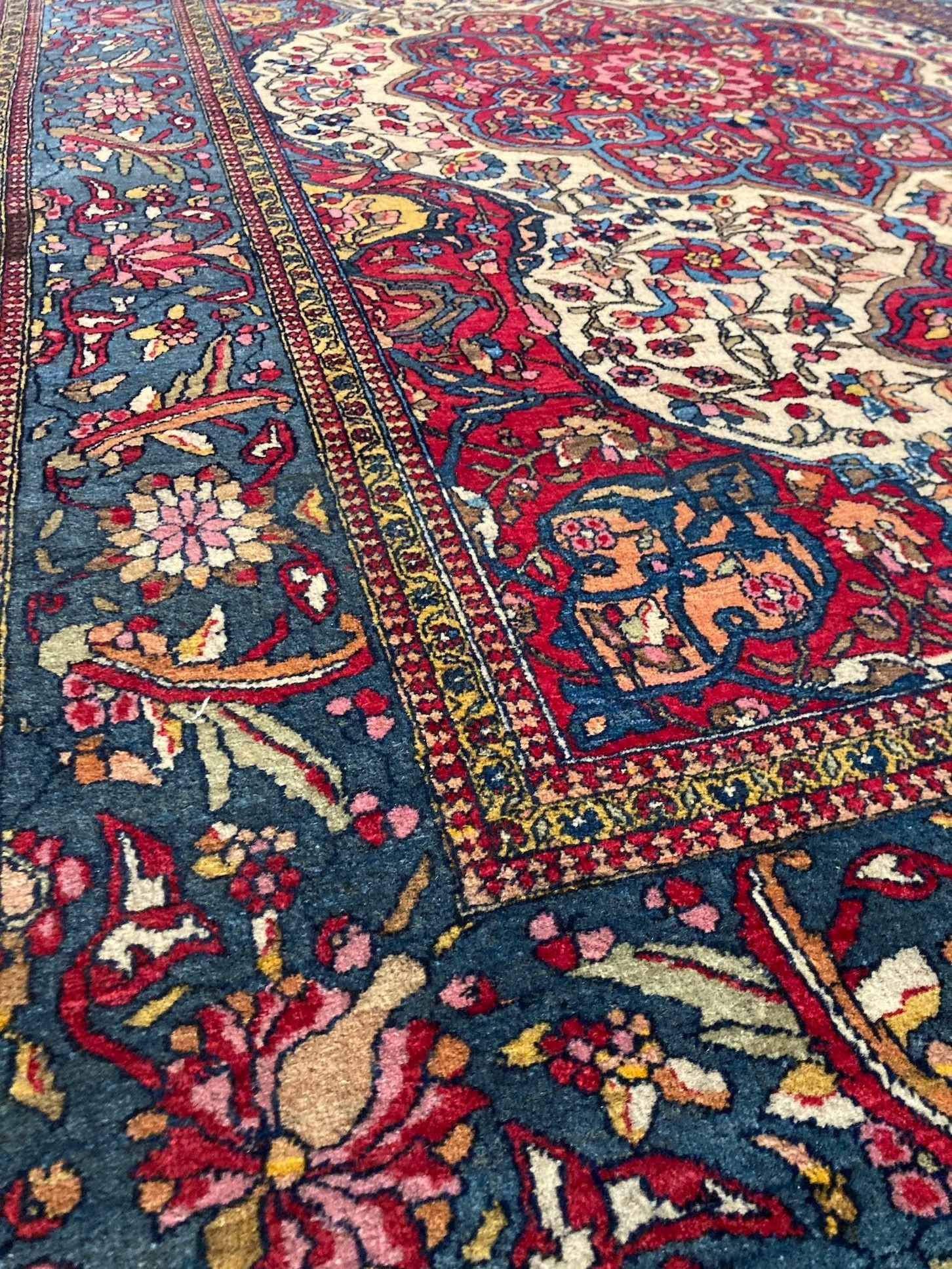 Antiker Isfahan-Teppich 2,02 mx 1,36 m im Angebot 2