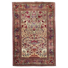 Antique Isfahan Rug 2.04m x 1.38m