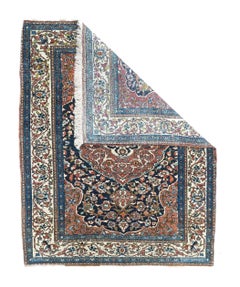 Antique Isfahan Rug 3'5'' x 4'6''