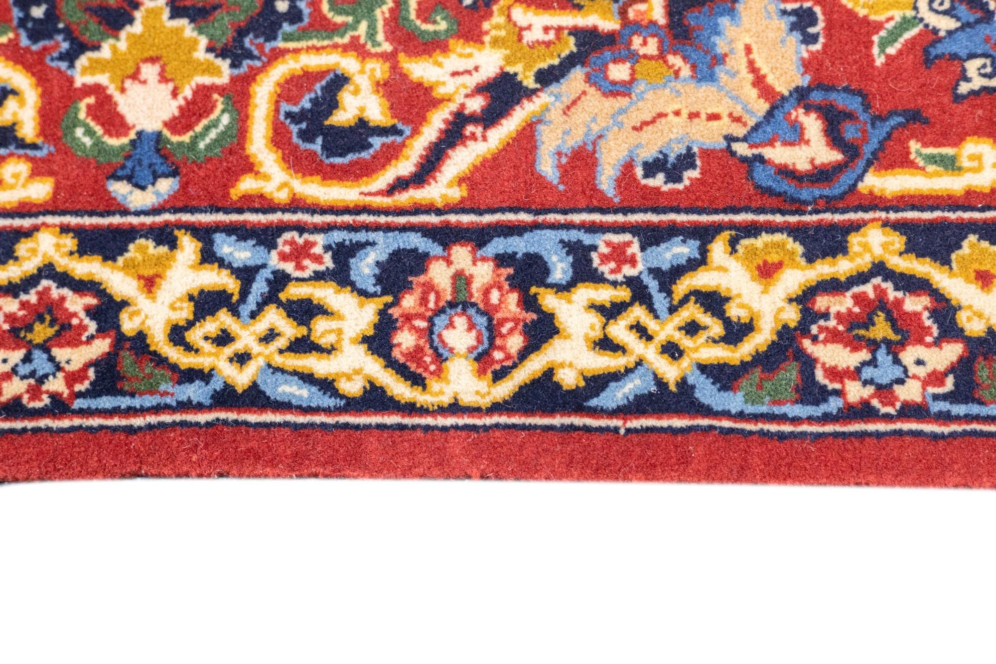Antique Isfahan Rug 3'5'' x 5'2'' For Sale 1