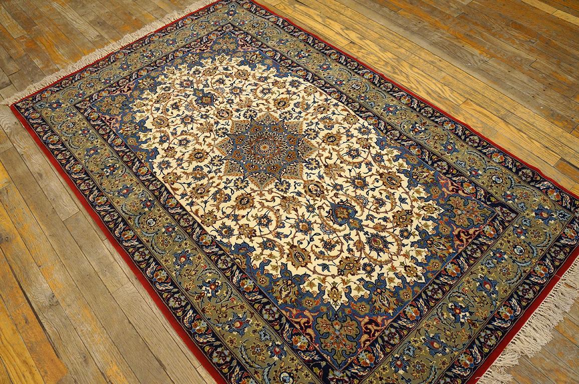 Mid 20th Century Isfahan Carpet ( 3'7