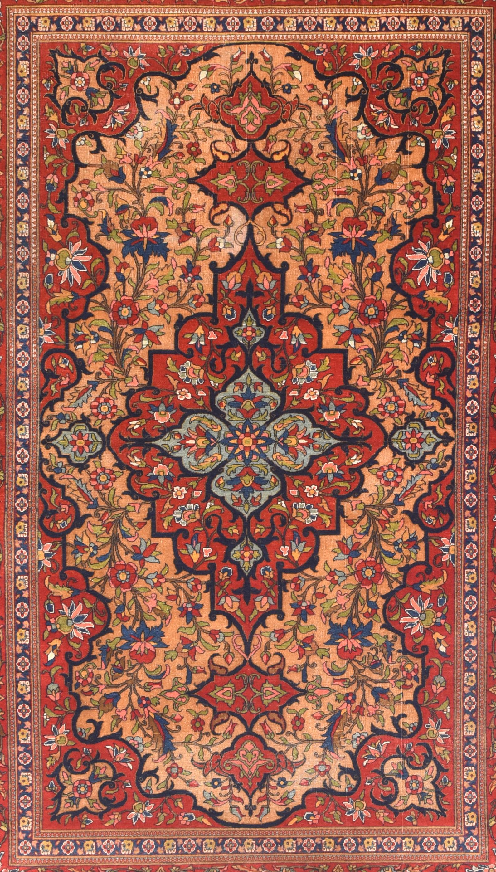 antique isfahan rug for sale