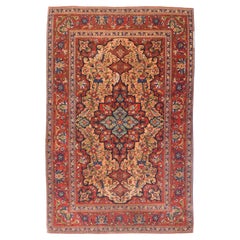 Antique Isfahan Rug 4'5'' x 7'10''